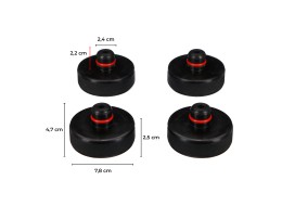Gumi alátét készlet emelőhöz JACK PAD SET 4T Tesla autókhoz, 4 db
