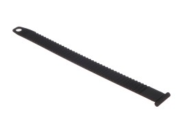 Rögzítő szíj vonóhorogra szerelhető kerékpárszállítóhoz, hossz 27 cm, fekete - pótalkatrész