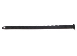 Rögzítő szíj vonóhorogra szerelhető kerékpárszállítóhoz, hossz 27 cm, fekete - pótalkatrész