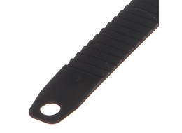 Rögzítő szíj vonóhorogra szerelhető kerékpárszállítóhoz, hossz 27 cm, fekete - pótalkatrész