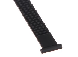 Rögzítő szíj vonóhorogra szerelhető kerékpárszállítóhoz, hossz 27 cm, fekete - pótalkatrész