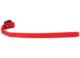 Gyorsbefűzős pánt vonóhorogra szerelhető kerékpárszállítóhoz, 38 cm, piros - pótalkatrész
