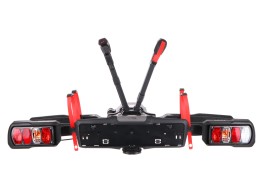 Vonóhorogra szerelhető kerékpárszállító E-BIKE 2 PREMIUM - 2 elektromos kerékpár, teherbírás 60 kg,