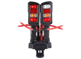 Vonóhorogra szerelhető kerékpárszállító E-BIKE 2 PREMIUM - 2 elektromos kerékpár, teherbírás 60 kg,