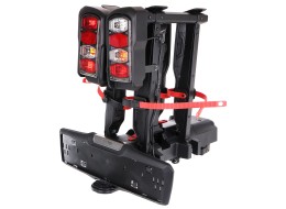 Vonóhorogra szerelhető kerékpárszállító E-BIKE 2 PREMIUM - 2 elektromos kerékpár, teherbírás 60 kg,