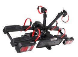 Vonóhorogra szerelhető kerékpárszállító E-BIKE 2 PREMIUM - 2 elektromos kerékpár, teherbírás 60 kg,