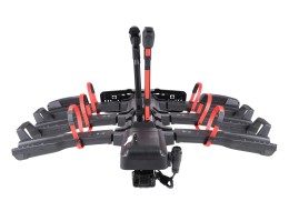 Vonóhorogra szerelhető kerékpártartó E-BIKE 3 PRO - 3 elektromos kerékpár, teherbírás 60 kg, összecs