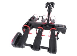 Vonóhorogra szerelhető kerékpártartó E-BIKE 3 PRO - 3 elektromos kerékpár, teherbírás 60 kg, összecs