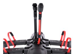 Vonóhorogra szerelhető kerékpártartó E-BIKE 3 PRO - 3 elektromos kerékpár, teherbírás 60 kg, összecs