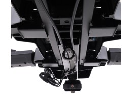 Vonóhorogra szerelhető kerékpártartó E-BIKE 3 PRO - 3 elektromos kerékpár, teherbírás 60 kg, összecs