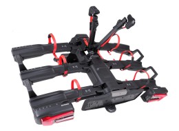 Vonóhorogra szerelhető kerékpártartó E-BIKE 3 PRO - 3 elektromos kerékpár, teherbírás 60 kg, összecs