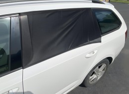 Oldalsó autóablak napellenző / ajtóhuzat CAR SUNSHADE SET 1, méret S, 2 db