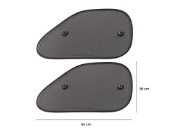 Autó oldalsó ablakra tapadókorongos napellenző CAR SUNSHADE SET 9, 65 x 38 cm, 2 db