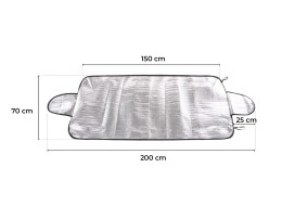 Fagy-, hó- és napvédő takaró CAR SNOW COVER 1, 200 x 70 cm