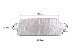 Fagy-, hó- és napvédő takaró CAR SNOW COVER 2, 200 x 70 cm