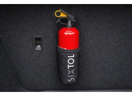 1 kg-os tűzoltókészülék-tartó autóba tépőzárral CAR FIRE 1