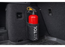 1 kg-os tűzoltókészülék-tartó autóba tépőzárral CAR FIRE 1