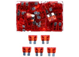 Lapos autóbiztosíték készlet MECHANIC FUSE SET 10A, 100 db