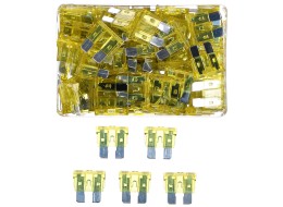 Lapos autóbiztosíték készlet MECHANIC FUSE SET 20A, 100 db