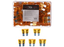 Lapos autóbiztosíték készlet MECHANIC FUSE SET 5A, 100 db