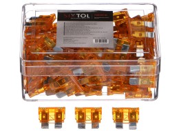 Lapos autóbiztosíték készlet MECHANIC FUSE SET 5A, 100 db