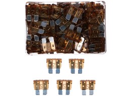 Késes autóbiztosíték-készlet MECHANIC FUSE SET 7,5A, 100ks