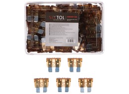 Késes autóbiztosíték-készlet MECHANIC FUSE SET 7,5A, 100ks