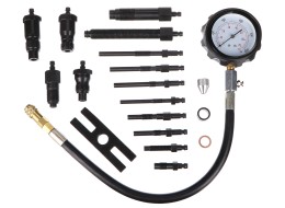 Dízelmotorok kompressziójának tesztelő készlet MECHANIC ENGINE TESTER 19, 0-70 bar, 19 db