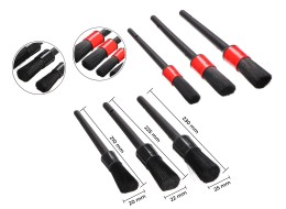 Precíziós kefekészlet autó tisztításhoz CAR DETAILING BRUSH 6, 6 db