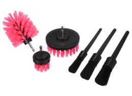 Multifunkciós tisztító- és mosóeszköz készlet CAR DETAILING PINK 9, 9 db
