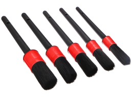 Puha precíziós ecsetkészlet autó tisztításához CAR DETAILING BRUSH 5 SOFT, 5 db