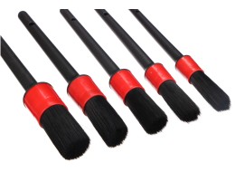 Puha precíziós ecsetkészlet autó tisztításához CAR DETAILING BRUSH 5 SOFT, 5 db