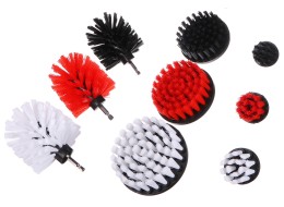 Fúróra szerelhető kefekészlet autó tisztításához CAR DETAILING DRILL BRUSH 9, 9 db