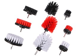 Fúróra szerelhető kefekészlet autó tisztításához CAR DETAILING DRILL BRUSH 9, 9 db