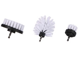 Fúrógépes kefekészlet autó tisztításához CAR DETAILING DRILL BRUSH 3 SOFT, 3 db