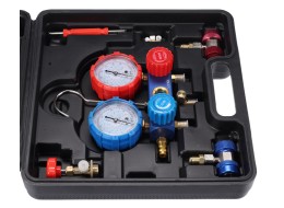 Nyomás- és tömörségmérő készlet autóklímához MECHANIC AC TESTER 1