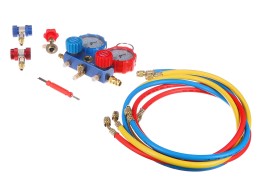 Nyomás- és tömörségmérő készlet autóklímához MECHANIC AC TESTER 1