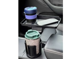 Multifunkcionális italtartó-bővítő kihúzható asztalkával autóba CAR CUP HOLDER 8