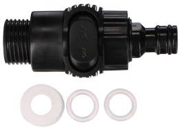 Átfolyós autómosó kefe két cserélhető fejjel CAR DETAILING WASH BRUSH SET 2, 240 cm