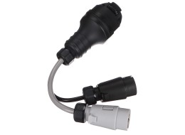Vontatóaljzat kábelátalakító TRAILER CABLE 5, 13-ról 7 tűs N+S-re, 35 cm