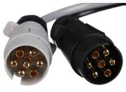 Vontatóaljzat kábelátalakító TRAILER CABLE 5, 13-ról 7 tűs N+S-re, 35 cm