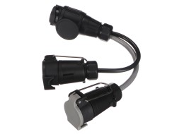 Vontatócsatlakozó dugójának kábelreduktora TRAILER CABLE 6, 13pin-ről 7pin N+S-re, 35 cm