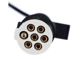 Csatlakozó spirálkábel 7 tűs S típus TRAILER CABLE 10, műanyag dugó, 24V, 3,5m