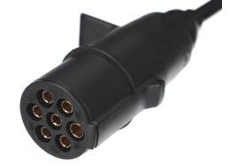 Csatlakozó spirálkábel 7 tűs N típus TRAILER CABLE 11, műanyag dugó, 24V, 3,5m