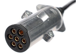 Csatlakozó spirálkábel 7 tűs N típus TRAILER CABLE 13, fém dugó, 24V, 3,5m