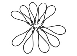CARGO CORD SET 2 műanyagkampós rögzítőgumi szett, 20 cm, 10 db