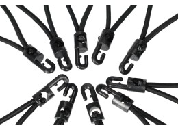 CARGO CORD SET 2 műanyagkampós rögzítőgumi szett, 20 cm, 10 db