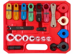 Üzemanyag- és klímarendszer csatlakozó-leszedő készlet MECHANIC AC SET 1, 22 db