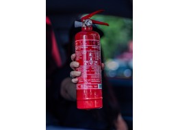 FIRE STOP poroltó 1 kg, ABC, teljesen fém, fémtartóval