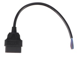 OBD-II hosszabbítókábel aljzattal, 16 tűs, 30 cm-es kábelekkel, MECHANIC CABLE 27